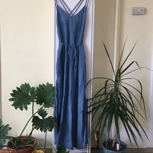 Denim maxi dress